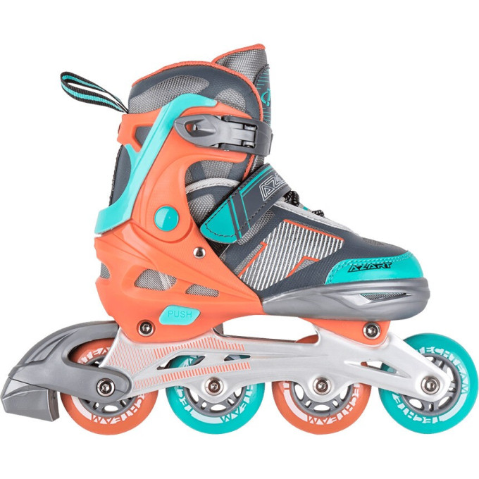 Ролики TECH TEAM AZART 2021 оранжевый, размер 30-33 NN007468